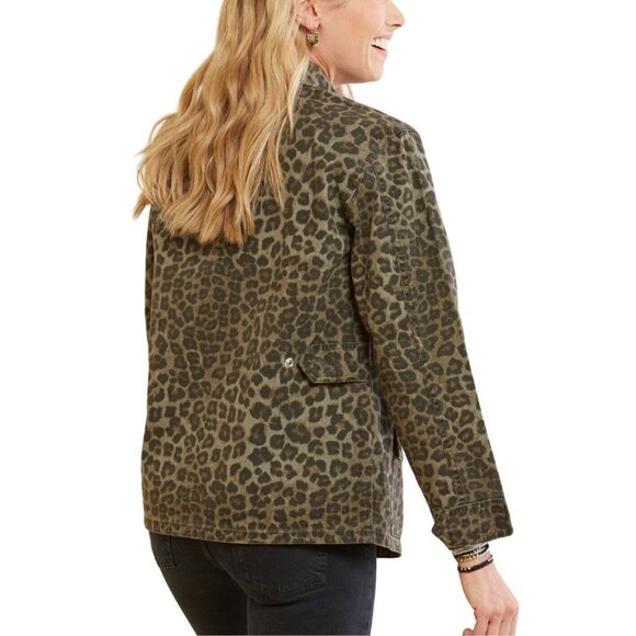 Good American Leopard Utility Jacket - Picture 3 of 13